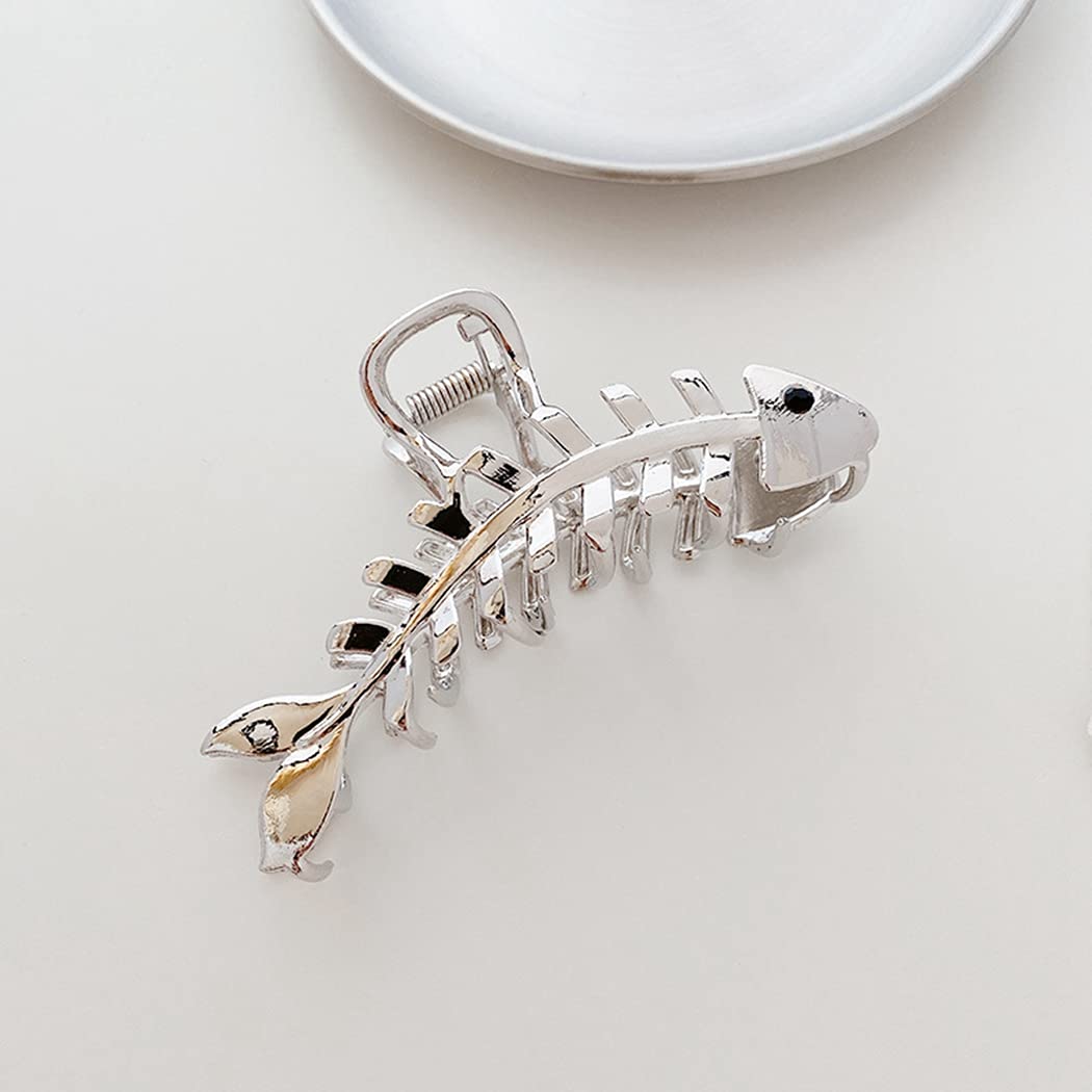 Licogel Modern Metal Hair Claw Clips for Women - 2PCS Elegant Curly Hair Clips with Strong Hold - Perfect for Updos, Ponytails & Everyday Hairstyles