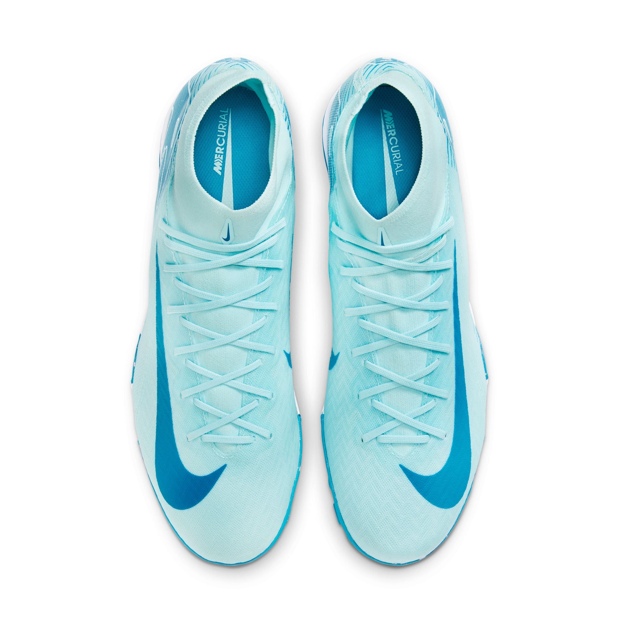 Nike Mercurial Superfly 10 Academy TF Turf Soccer Shoes for Men - Glacier Blue/Blue Orbit - Artificial Grass Football Cleats for Indoor & Outdoor Training Sessions