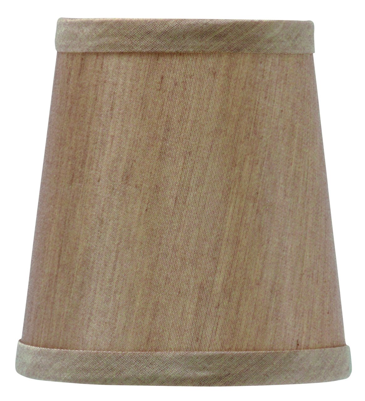 Upgradelights® 4 Inch Barrel Chandelier Shades - Tan Silk English Drum Lamp Shades for Ceiling Lights, Pendant Lighting - Perfect for Dining Room, Bedroom, Living Room Decor