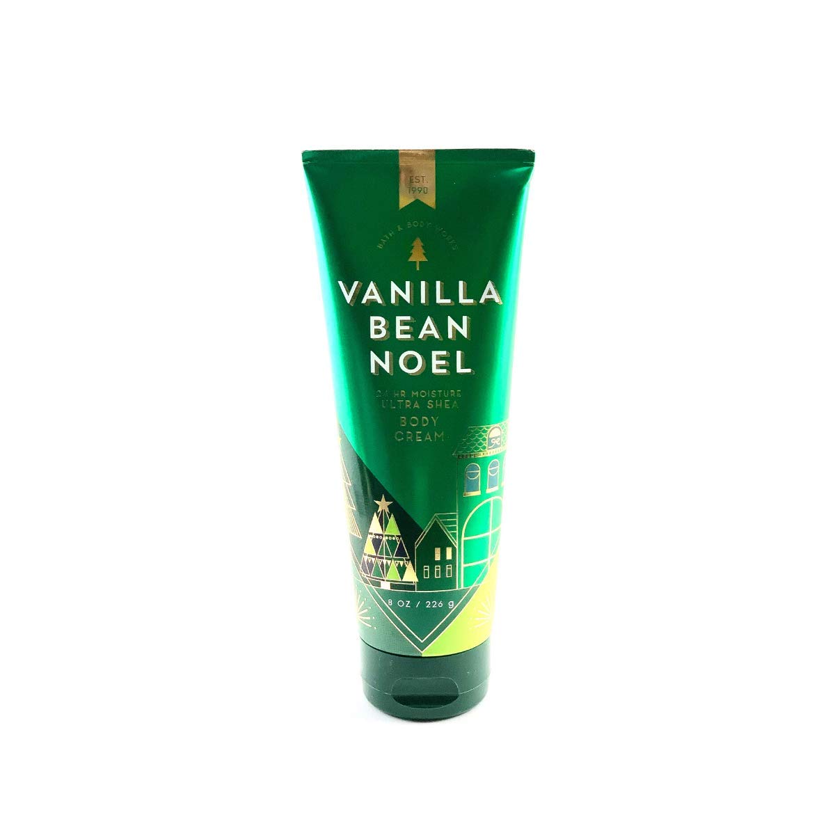 Bath & Body Works Vanilla Bean Noel Ultra Shea Body Cream - 8 oz Moisturizing Lotion for Dry Skin | Holiday Gift & Winter Skincare Essential