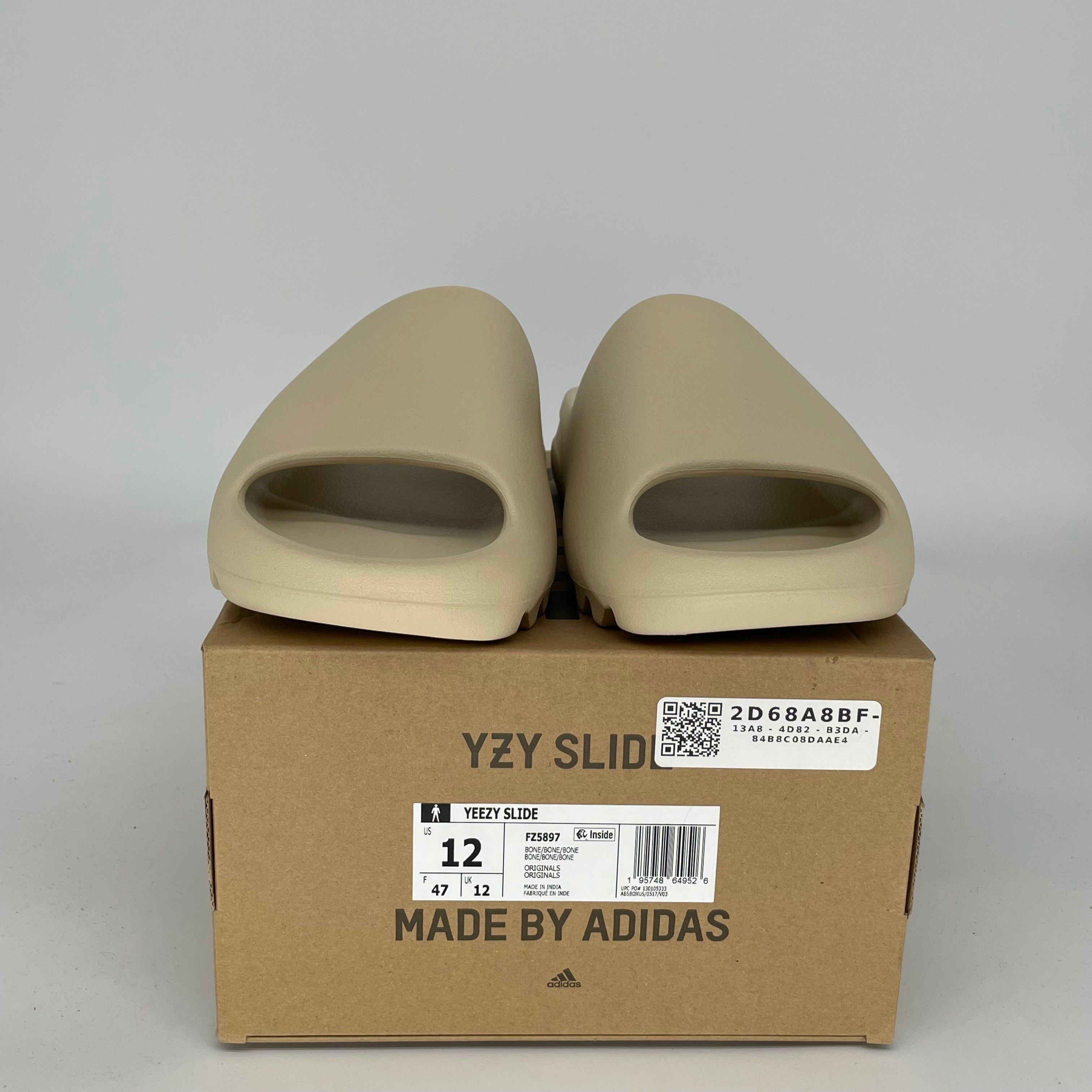 Adidas Yeezy Slide Bone - Men's Size 12 (FZ5897) | Comfortable Slides for Beach, Pool & Casual Wear