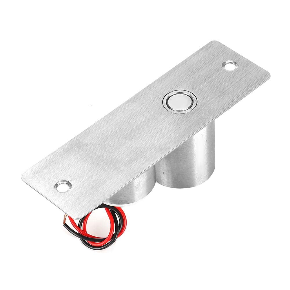 FILFEEL Electric Drop Bolt Lock - DC12V 2-Wire Mini Mortise Lock for Glass Doors | Secure Access Control System | Ideal for Offices, Shops & Smart Homes