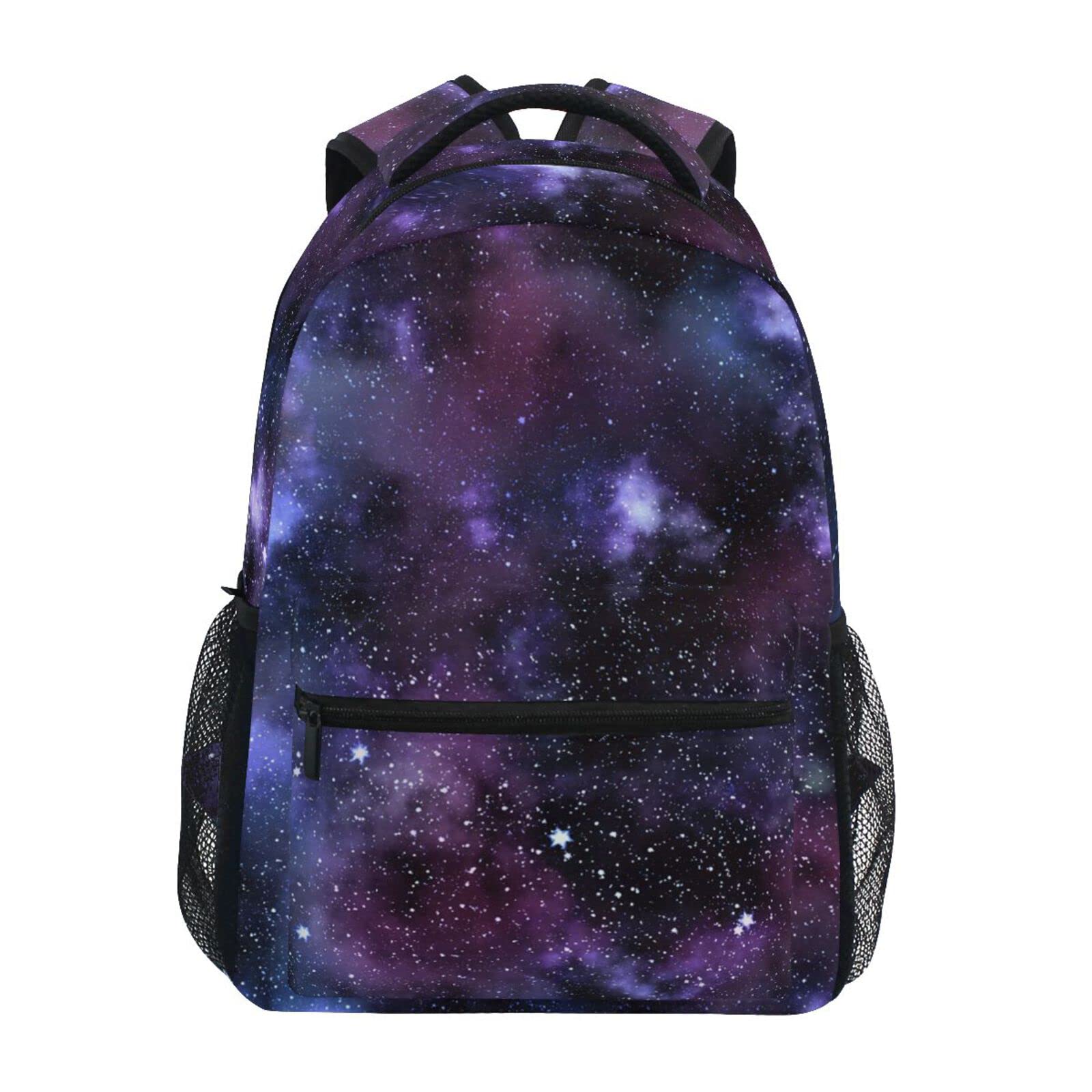 JIPONI Purple Nebula Galaxy Backpack for Women & Men - Waterproof School Backpack, Travel Laptop Bag, College Bookbag, Daypack for Work & Outdoor Adventures