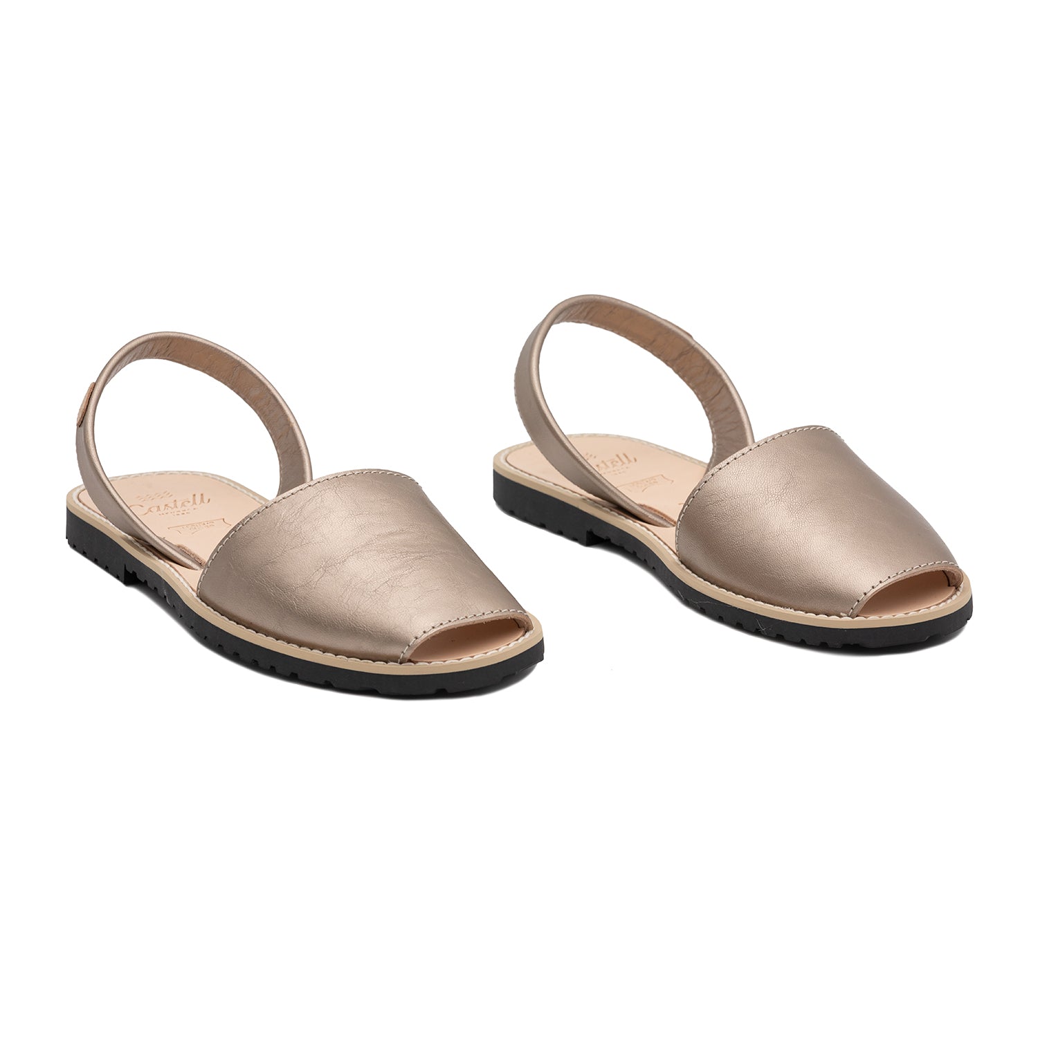 Madona 1056 Women's Metallic Leather Sandals - Comfortable & Stylish Footwear for Summer, Beach, and Casual Outings