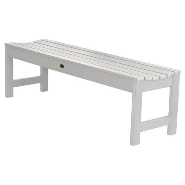 Lehigh Backless Synthetic Wood Picnic Bench - Durable Outdoor Dining Table for Patio, Garden & Park - Perfect for BBQs, Camping & Family Gatherings