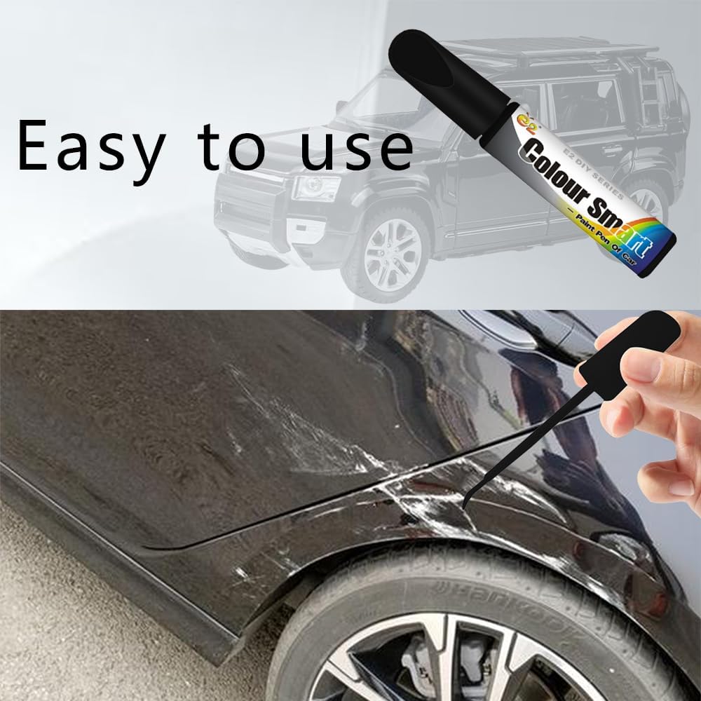 Car Touch Up Paint Pen - Quick & Easy Scratch Repair for Most Vehicles | Two-in-One Automotive Scratch Remover | Perfect for DIY Car Paint Repair at Home or On-the-Go