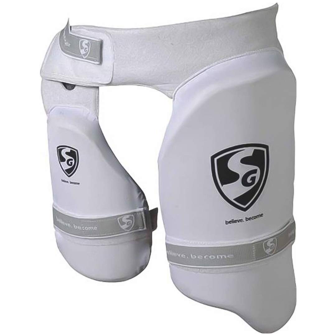 SG Ultimate Combo Thigh Guard for Men (Right Hand) - Cricket Protective Gear for Batting & Fielding