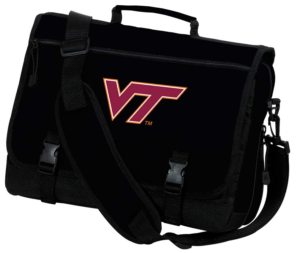 Virginia Tech Hokies Logo Laptop Bag - Stylish Computer Messenger Bag & Briefcase for Work, School & Travel | Durable College Backpack for Students & Professionals