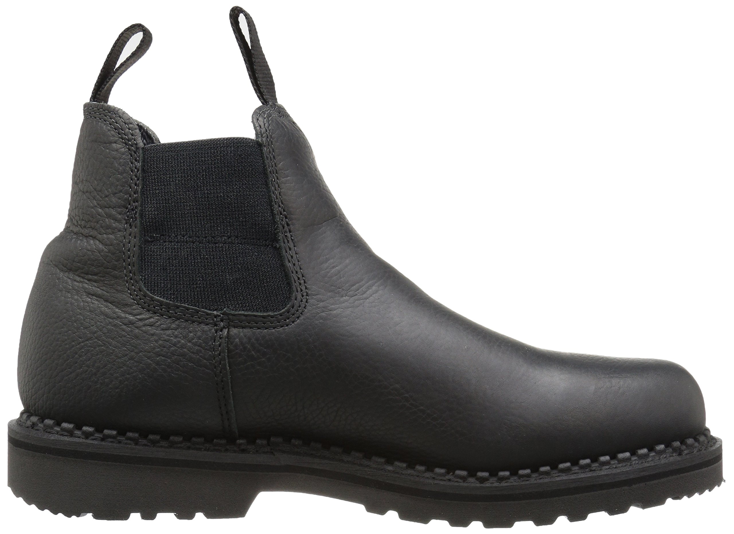 Georgia Unisex Mid Calf Boots GB00084 - Waterproof Black Leather Ankle Boots for Men & Women | Perfect for Hiking, Work & Winter Fashion