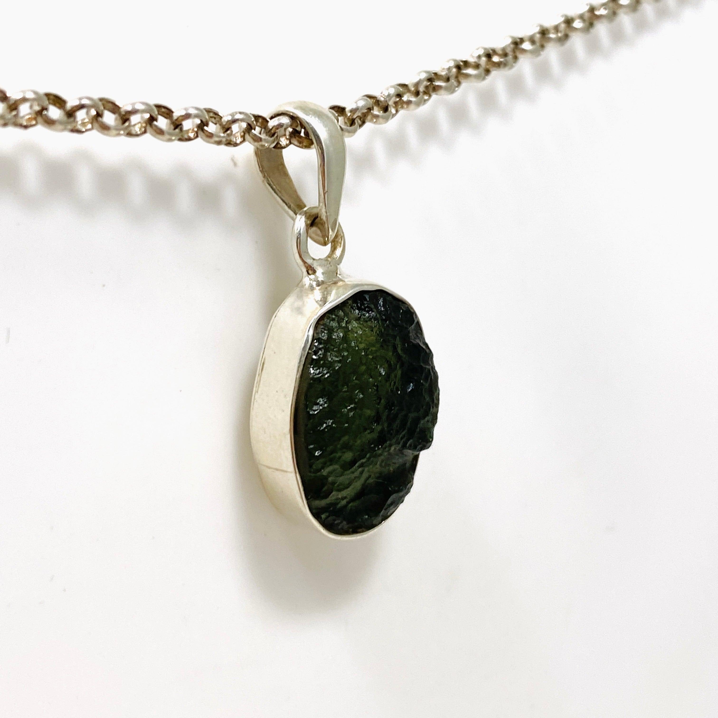 Natural Moldavite Pendant 4.25g Genuine Czech Meteorite Jewelry - Perfect for Spiritual Healing, Meditation & Energy Work