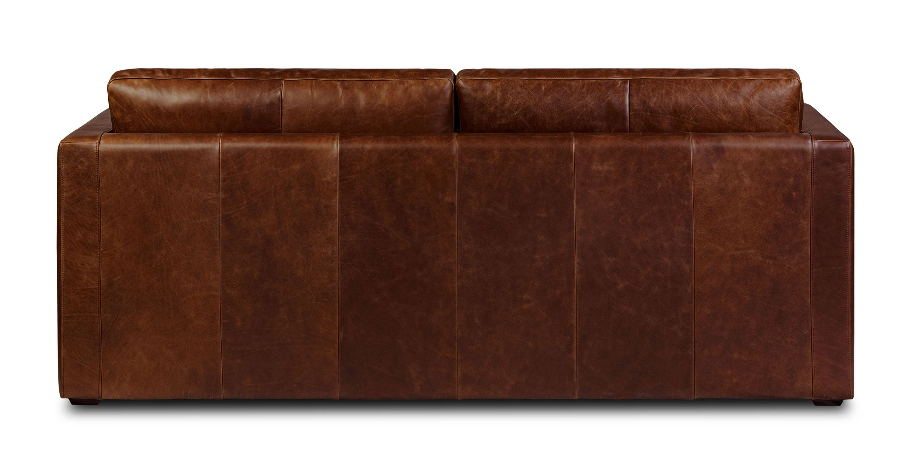 Napa 82 Leather Pull Out Convertible Sleeper Sofa - Premium Genuine Leather Sectional Couch with Chaise Lounge for Living Room, Bedroom & Guest Room | Perfect for Small Spaces, Apartments & Home Theater