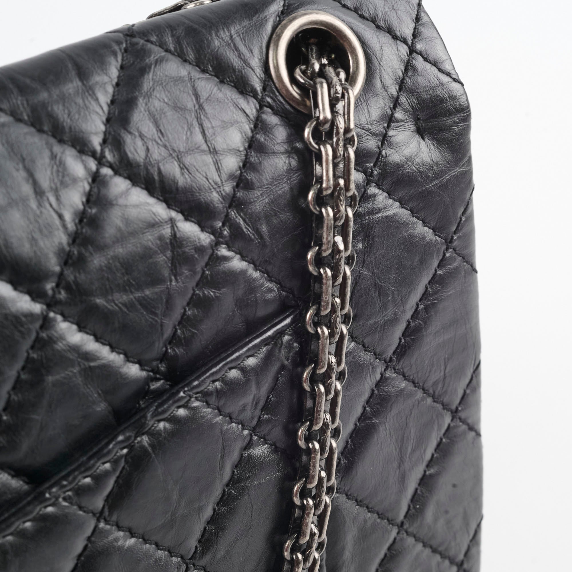 Authentic Chanel Reissue 226 Black Leather Flap Bag Series 12 - Luxury Handbag for Women, Perfect for Evening Events & Special Occasions