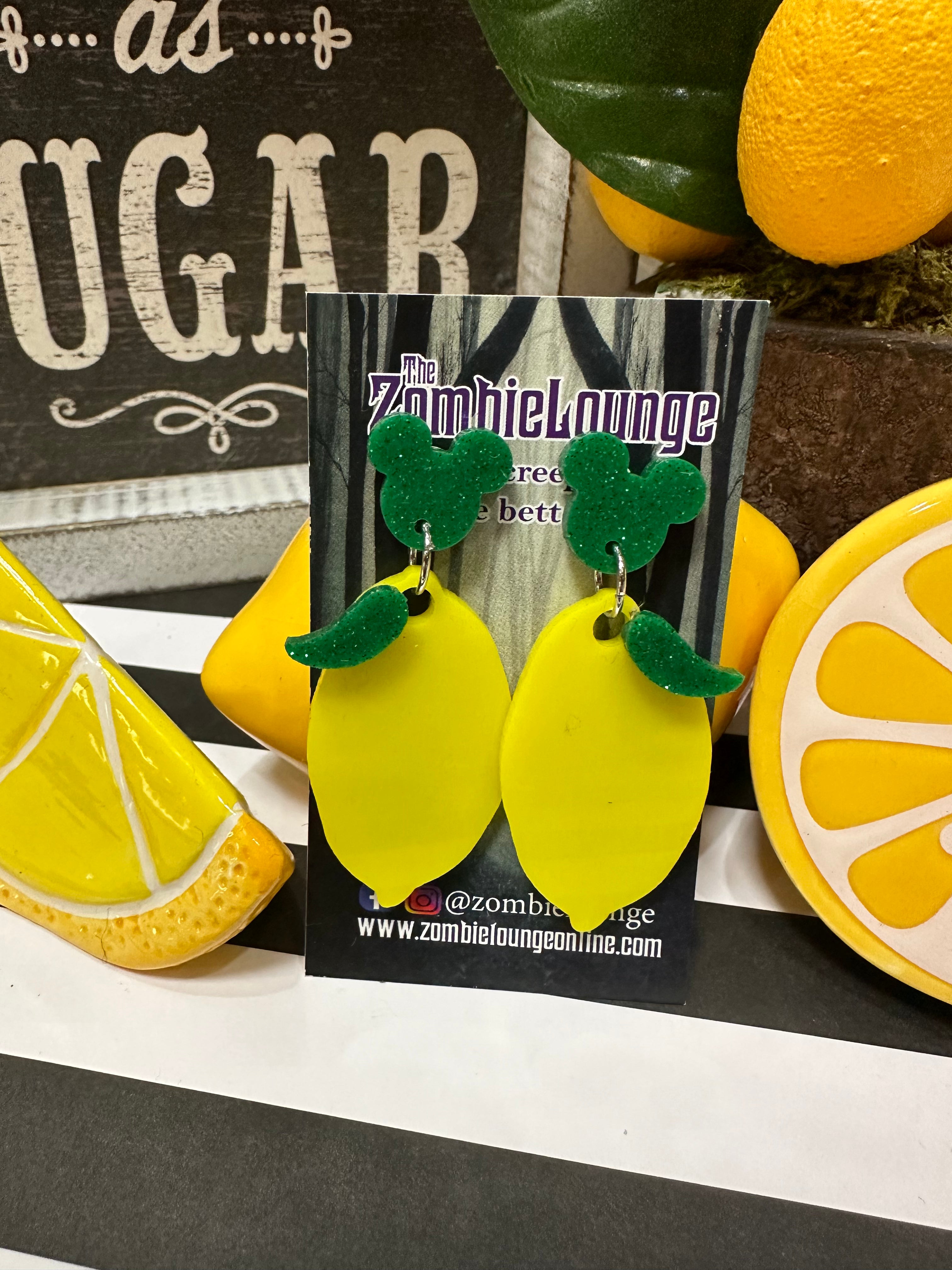 Stylish Lemon Stud Earrings - Dainty Citrus Fruit Jewelry for Women - Perfect for Summer, Beach, and Casual Outfits