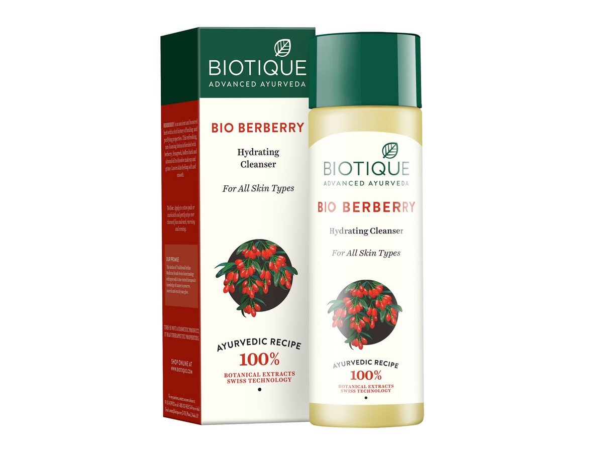 Biotique Bio Berberry Hydrating Cleanser 120ml & Bio Dandelion Anti-Aging Serum 40ml - Gentle Face Wash & Youthful Glow for All Skin Types | Daily Skincare Routine for Hydration & Wrinkle Reduction