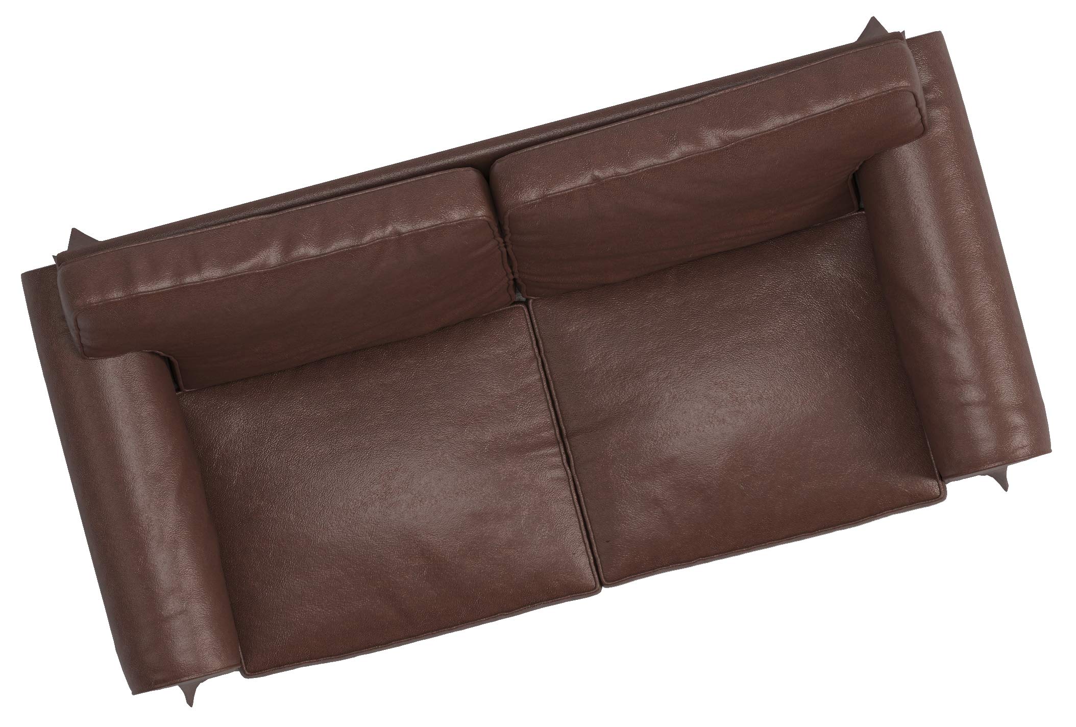 PU Leather Brown IKEA Ektorp Loveseat Sofa Cover Replacement - Compatible with Ektorp Loveseat | Durable & Easy to Clean Sofa Protector for Living Room, Office, Dorm