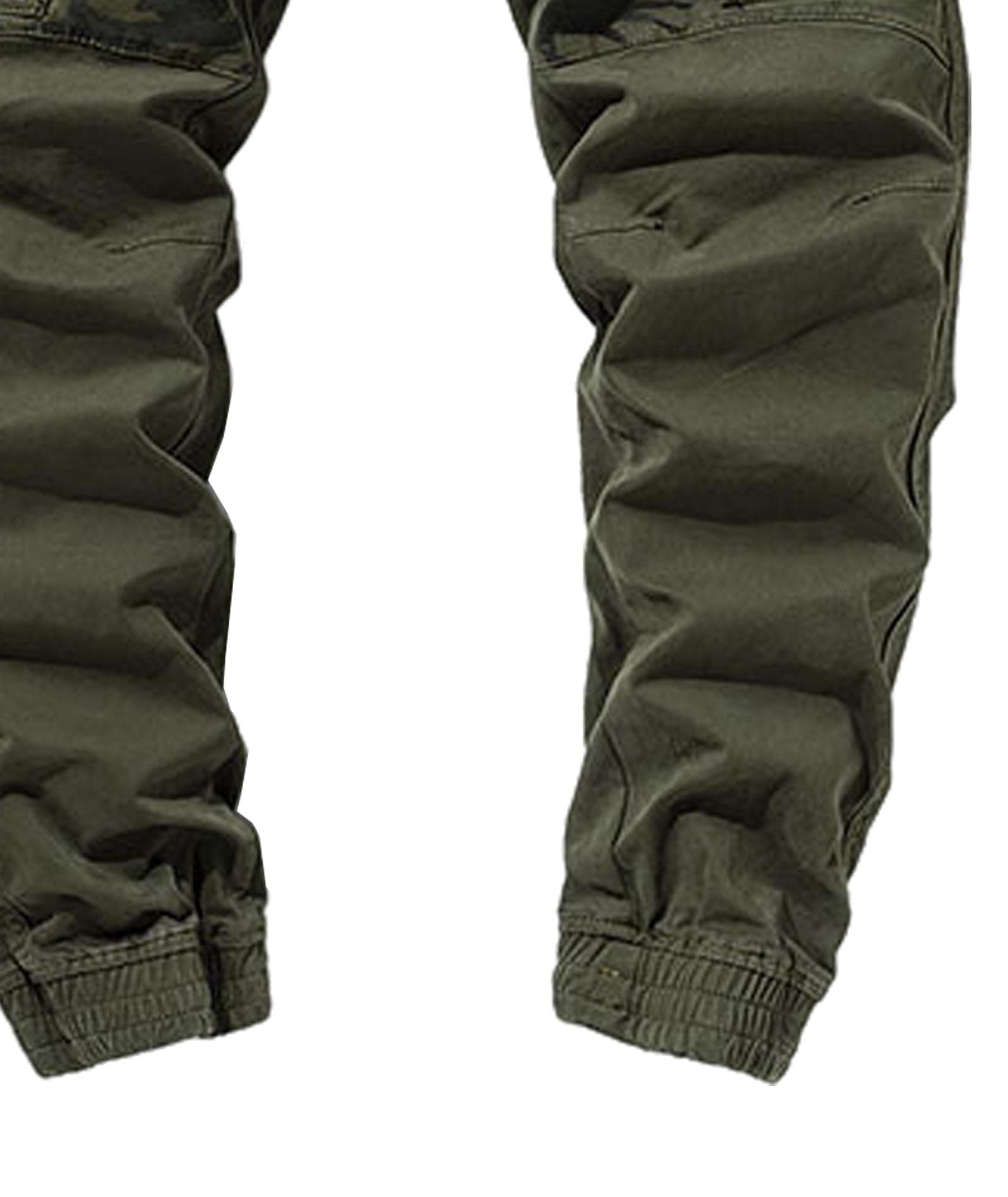 SOMTHRON Men's Camo Patchwork Cargo Pants - Military Camouflage Multi-Pocket Jogger Pants with Button Closure, Casual Sweatpants for Outdoor, Hiking, and Streetwear Fashion