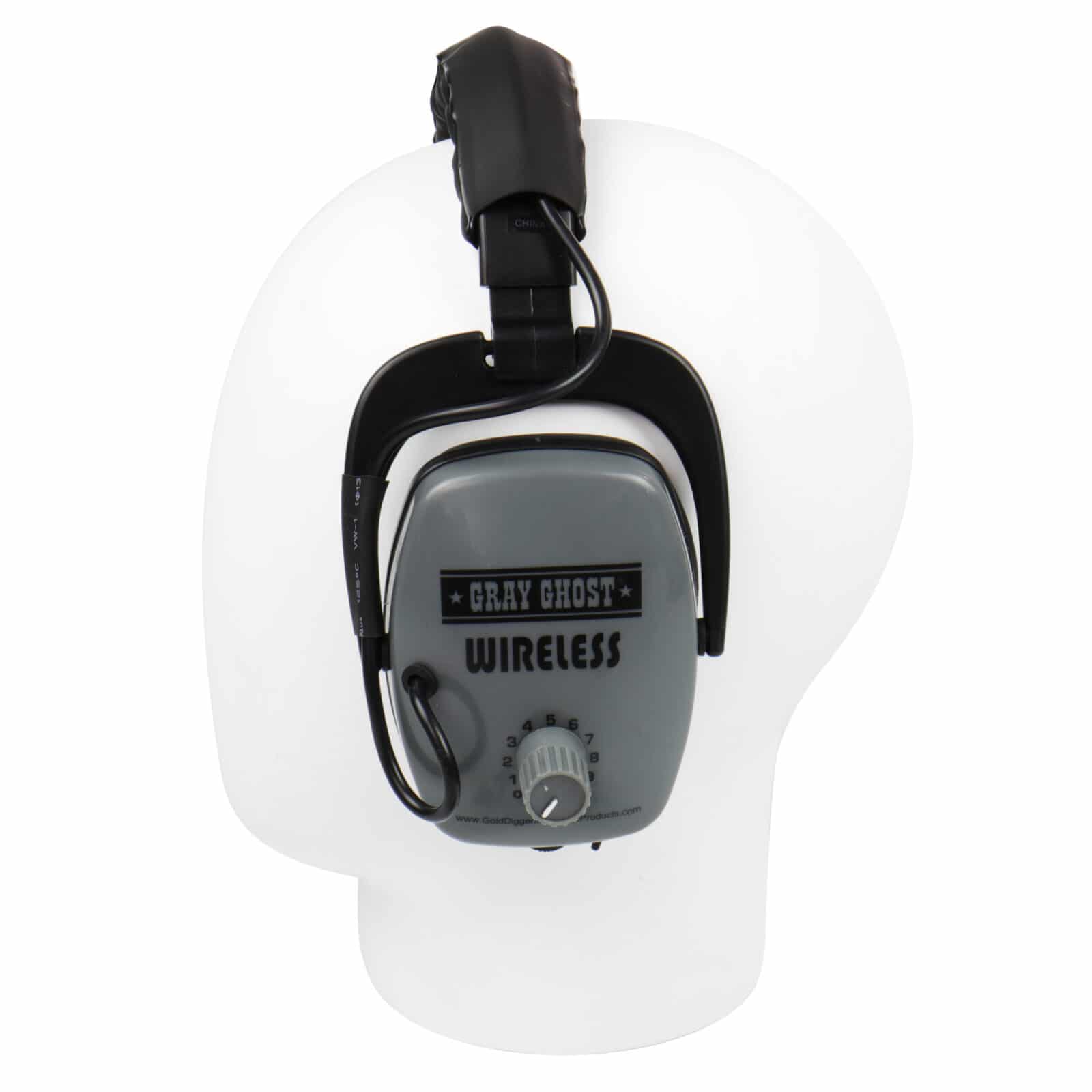 DetectorPro Gray Ghost Platinum Series Wireless Headphones for Minelab Manticore & Equinox Metal Detectors - Premium Audio for Treasure Hunting & Metal Detecting Adventures