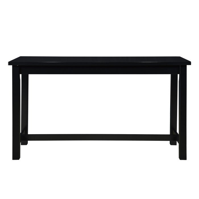 Black Counter Height Dining Table with Built-in USB Charging Ports - Perfect for Small Spaces, Kitchens & Breakfast Nooks