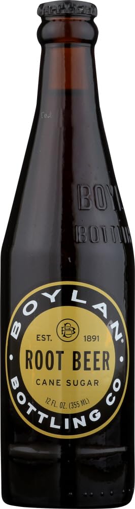 Boylan Bottling Co Root Beer Soda - 12oz Cans (24 Pack) | Classic Craft Soda for BBQs, Parties & Vintage Soda Collections