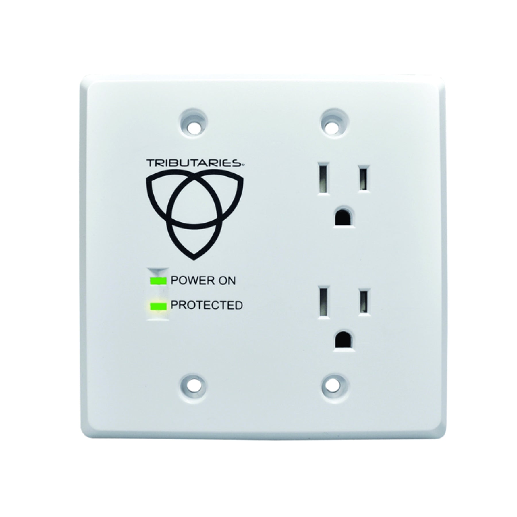 Tributaries Model PWRI PRO In-Wall AC Outlet - High-Quality Power Receptacle for Home Theater & Audio Systems | Perfect for Smart Homes & Entertainment Setups