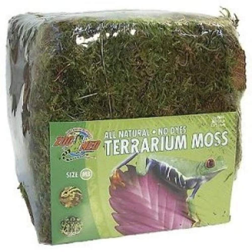 Premium Zoo Med Terrarium Moss - Natural & Moisture-Retentive Substrate for Reptiles (5 Gallon) - Ideal for Vivariums, Frog Habitats & Tropical Terrarium Decor