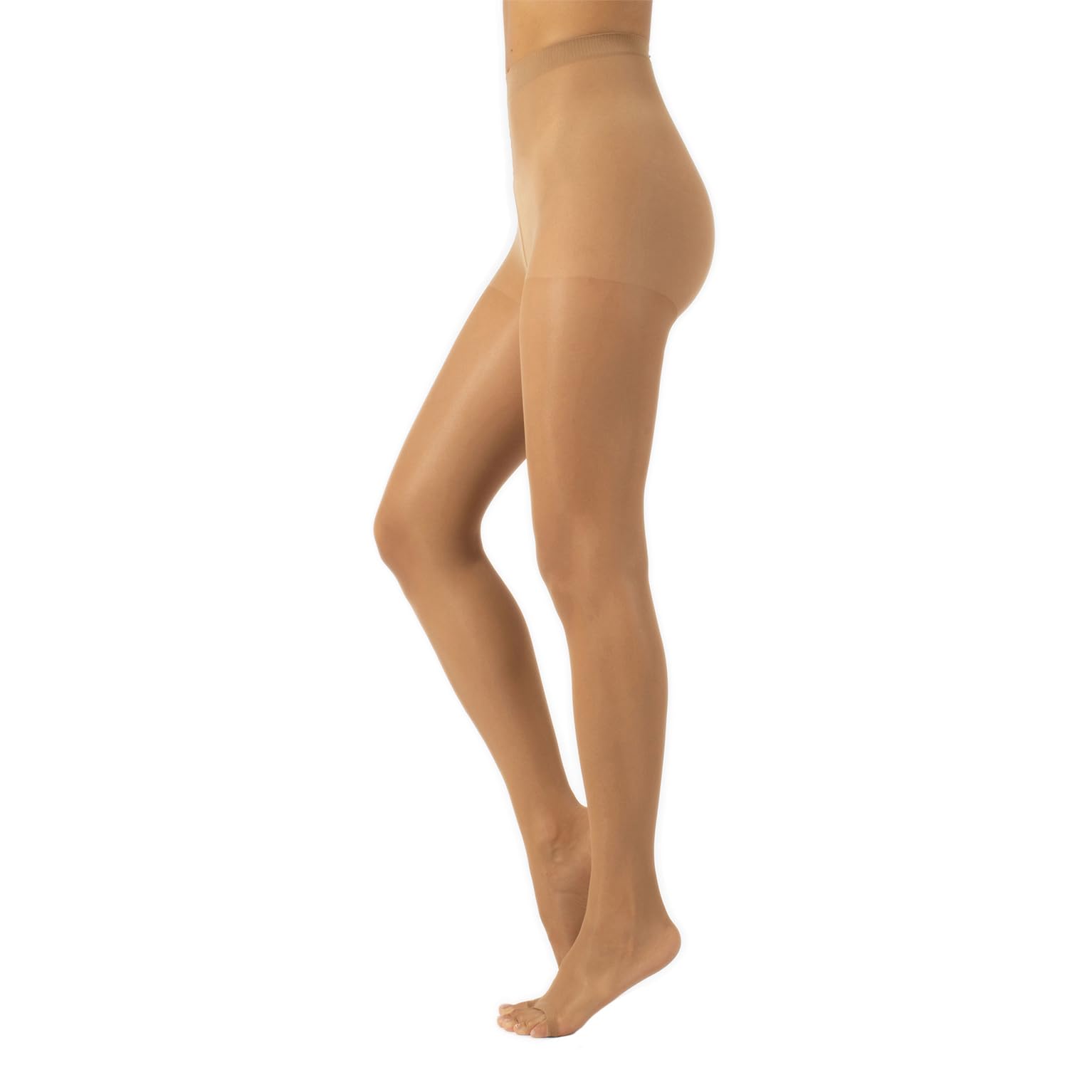 Cooling Sheer Toeless Tights - Open Toe Nude Pantyhose for Summer Comfort | Made in Italy