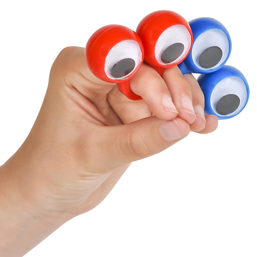 2.25 Inch Finger Eye Puppets for Kids - Fun & Interactive Toy for Storytelling, Classroom Activities & Playtime - Rhode Island Novelty