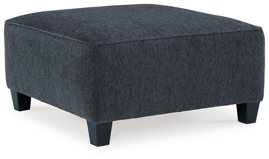 Abinger Oversized Accent Ottoman - Large Round Footstool Pouf with Storage, Perfect for Living Room, Bedroom & Home Decor