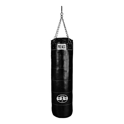 Pro Mex Power Heavy Bag 100LBS - Premium Boxing Punching Bag for Training, MMA, Kickboxing & Fitness | Durable Hanging Gym Equipment for Home & Commercial Use | Ideal for Boxing Practice, Cardio Workouts & Strength Training
