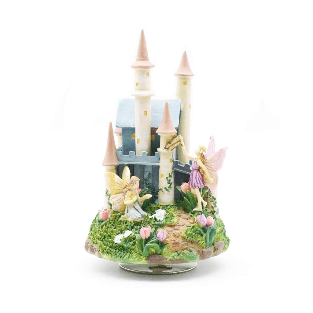 Elegant Swan Lake Resin Music Box with Flower Fairy Design - Classic Tune for Kids, Girls & Friends - Perfect Gift Keepsake for Birthdays, Weddings & Home Decor