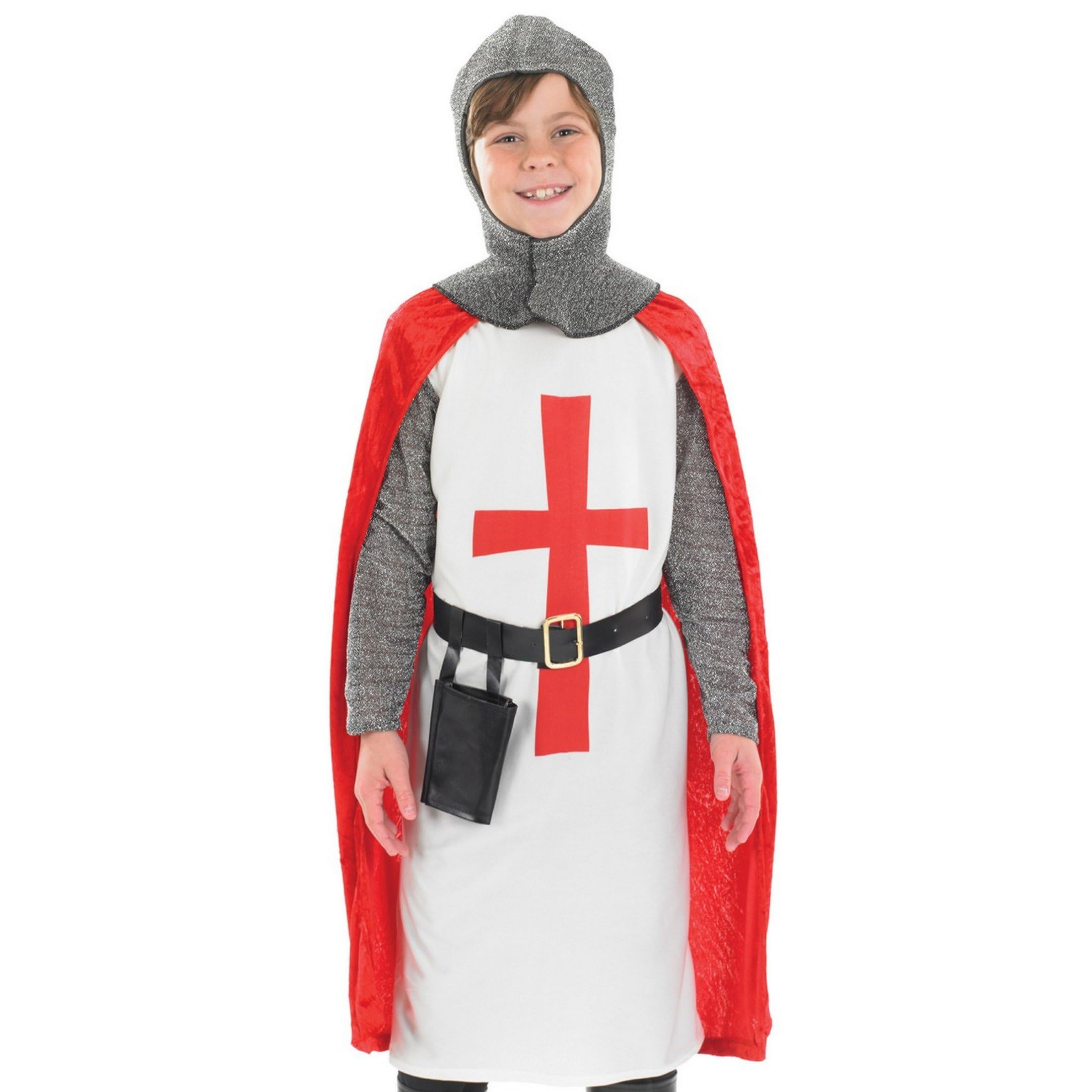 Fun Shack Kids Crusader Costume - Medieval Knight Costume for Boys | Halloween Dress Up, Cosplay, School Play & Renaissance Fair Costume