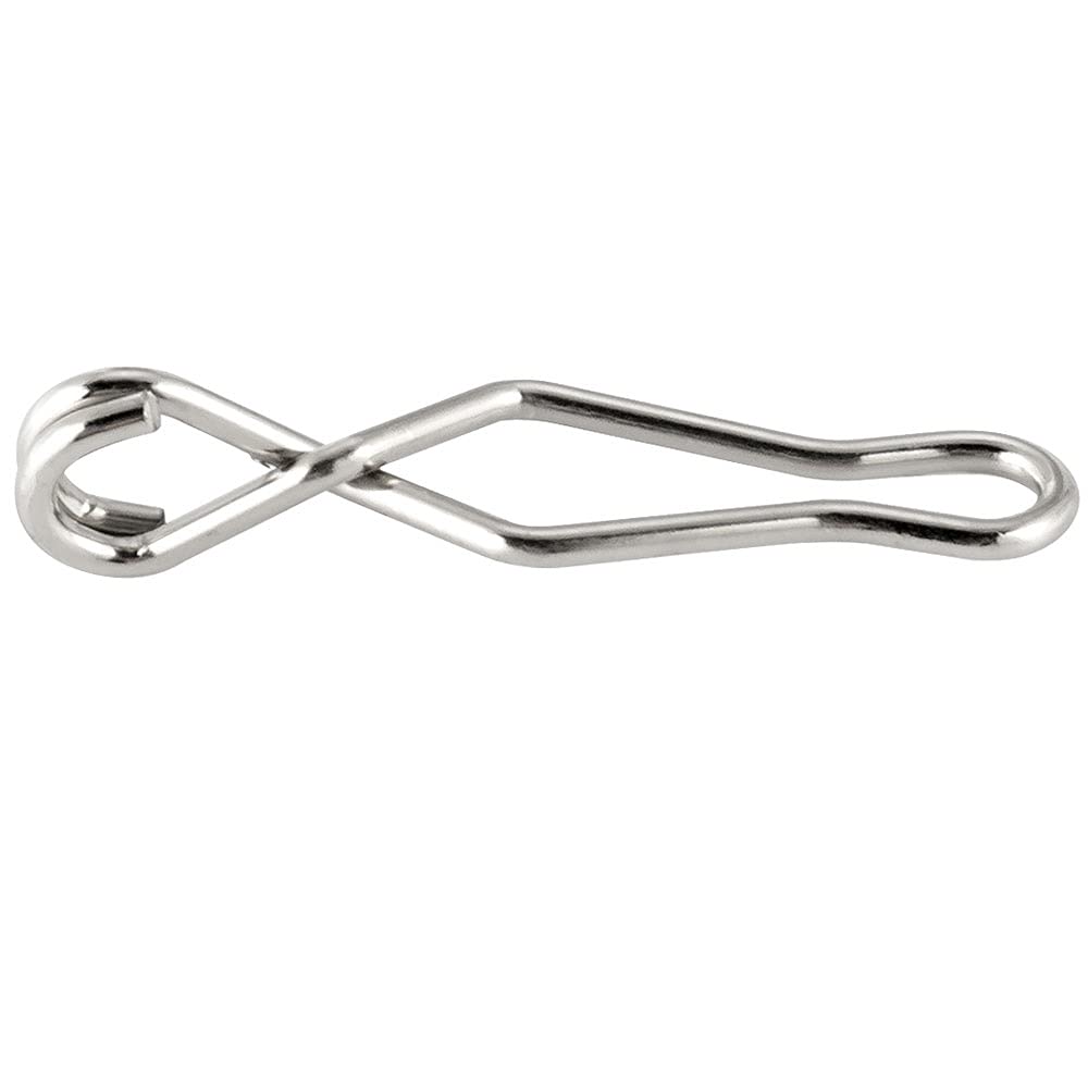 Dr.Fish 20 Pack Stainless Steel Speed Clips - Quick Change Lure Clips for Topwater Fishing, Freshwater Crankbait Snaps | Perfect for Bass, Trout & Walleye Fishing