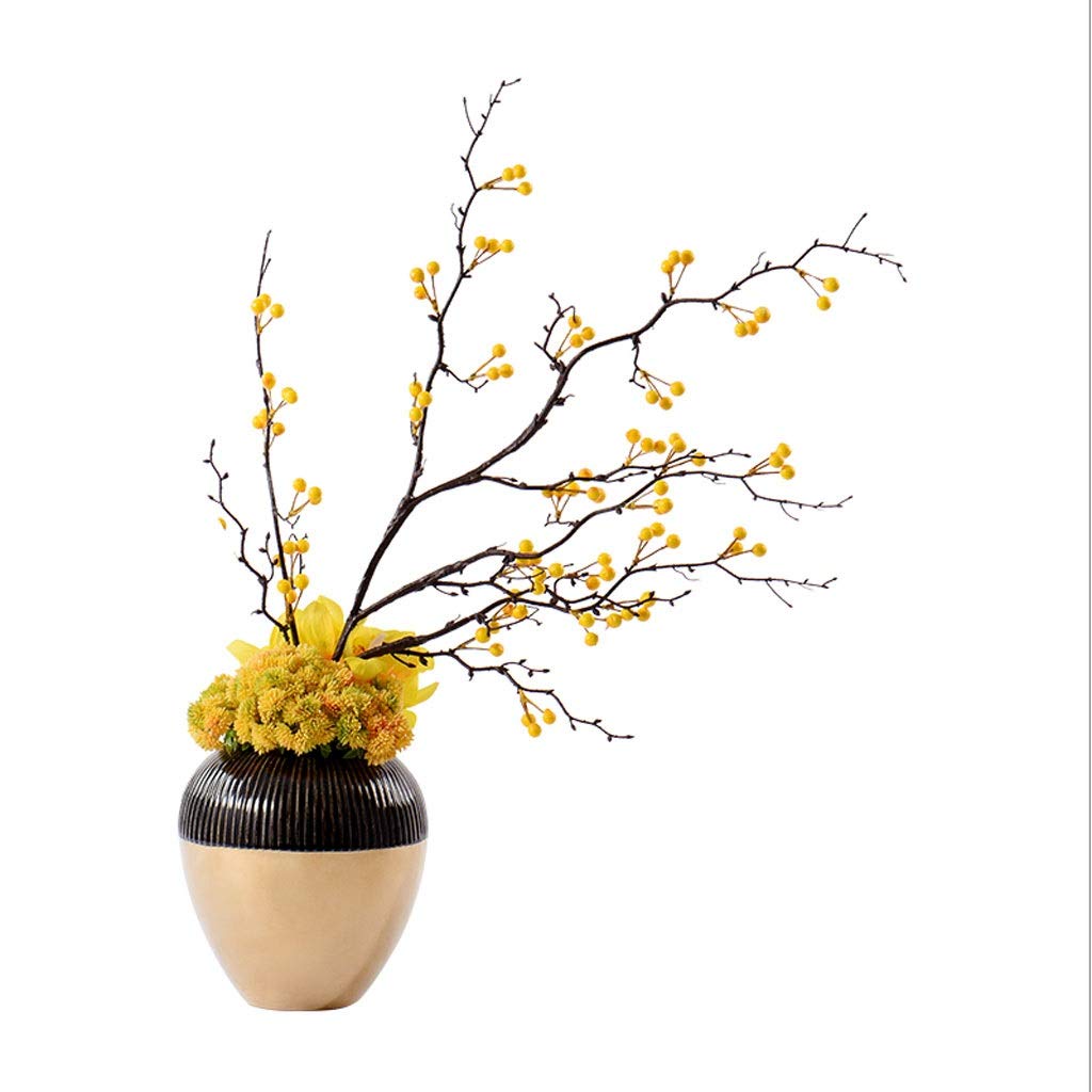 ZLASS Artificial Peach Tree Bonsai - Realistic Fake Flowers in Ceramic Vase Set for Home, Hotel & Villa Decor | Indoor Simulation Floral Arrangement with Lifelike Foliage | Perfect for Living Room, Office & Wedding Centerpieces
