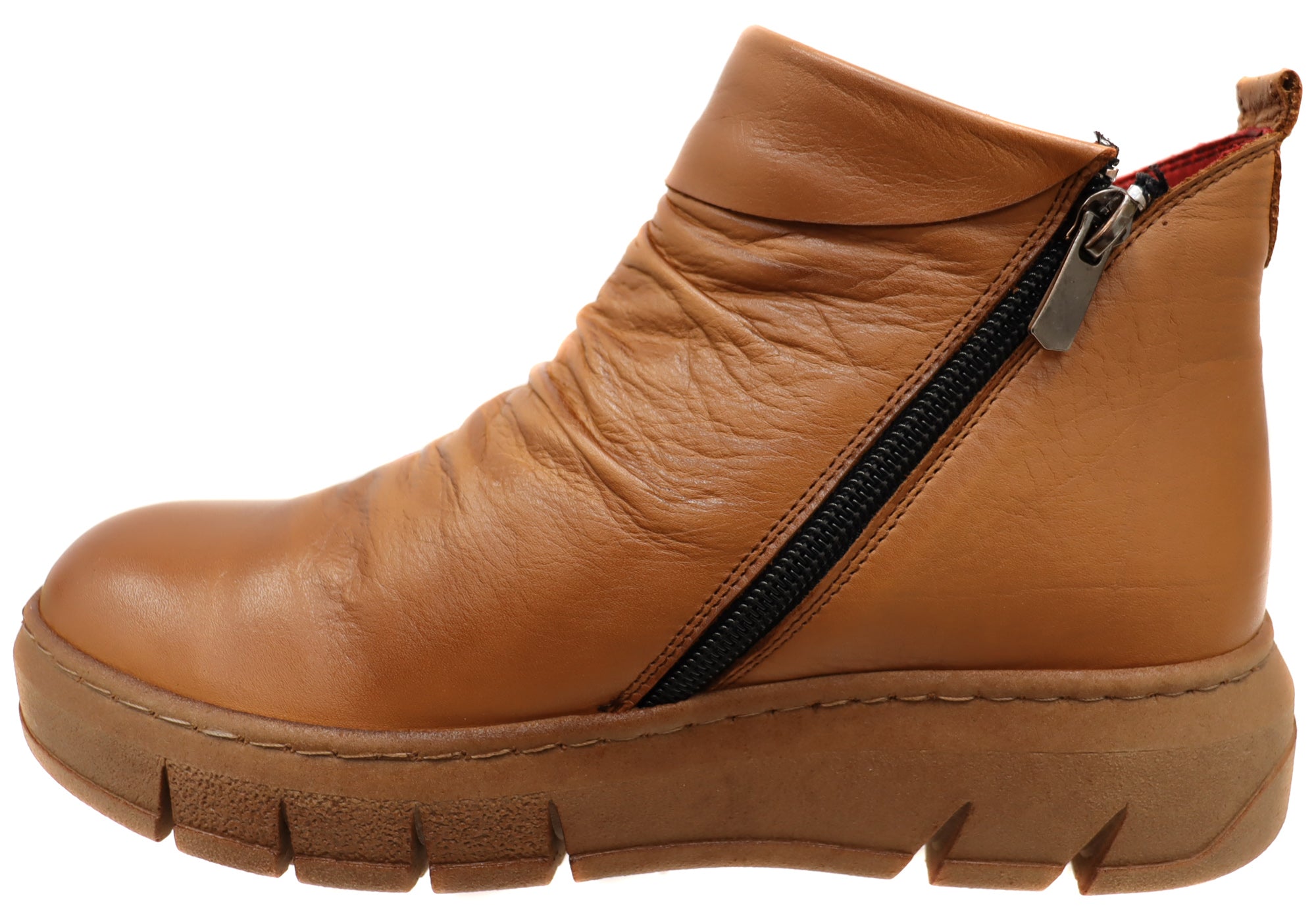 Orizonte Tempo Women's European Comfort Leather Ankle Boots - Stylish & Comfortable Casual Winter Shoes for Walking, Office & Travel