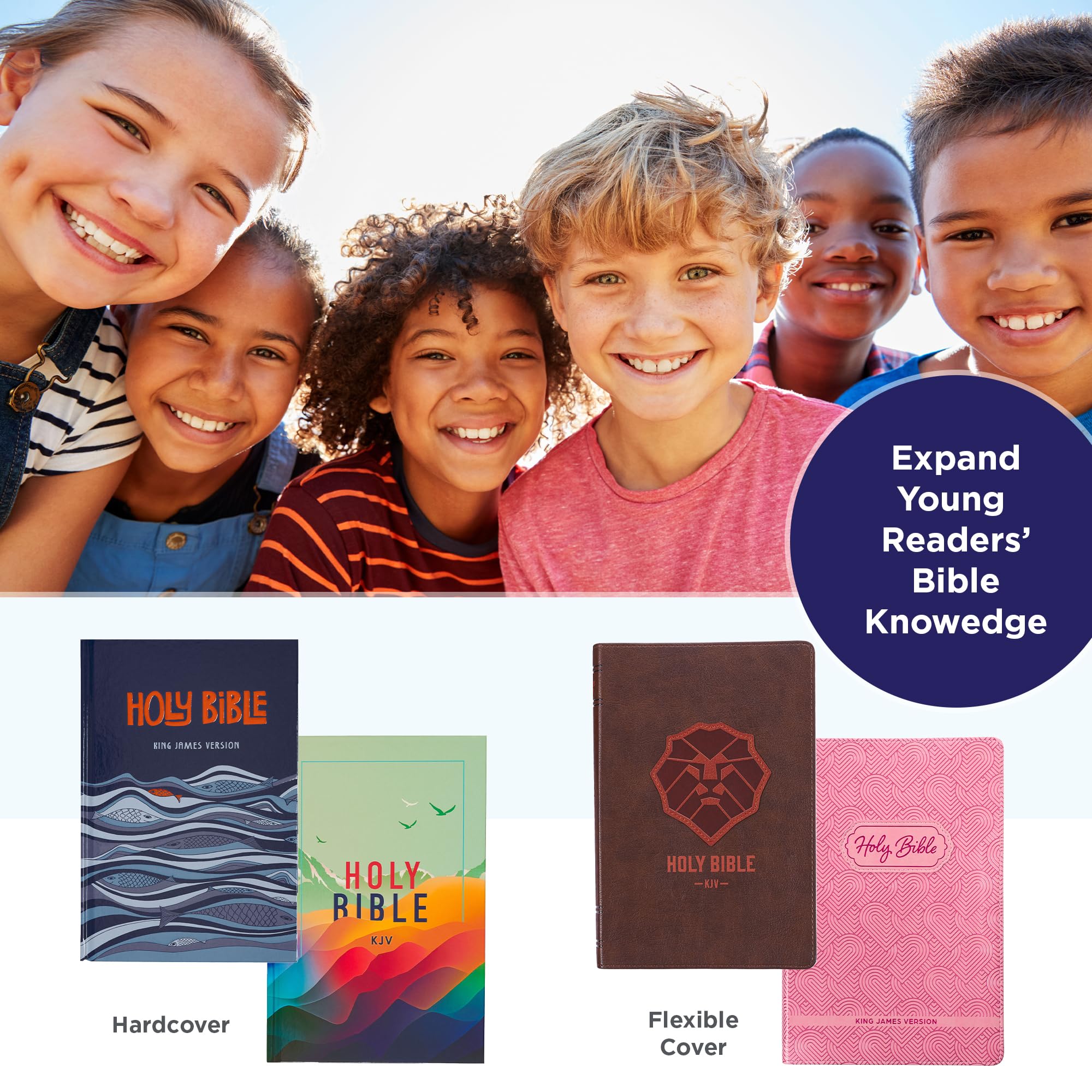 KJV Kids Bible - Colorful Hardcover for Ages 8-12 | Perfect Gift & Sunday School Study