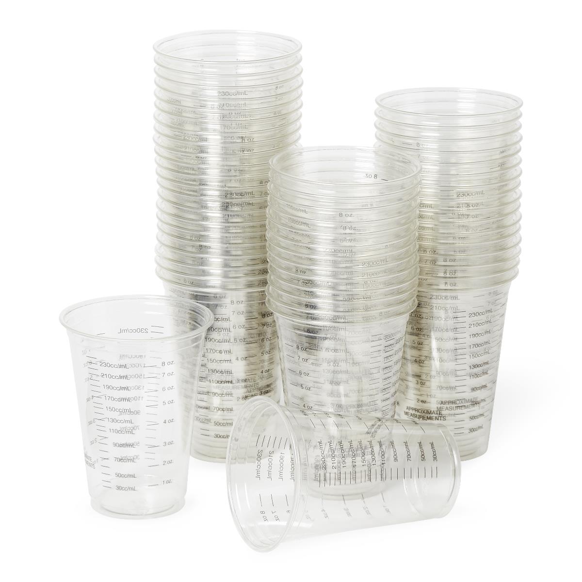 10 oz Graduated Plastic Cups - Case of 1000 (1000 Pack) - Perfect for Parties, Restaurants, and Catering Events