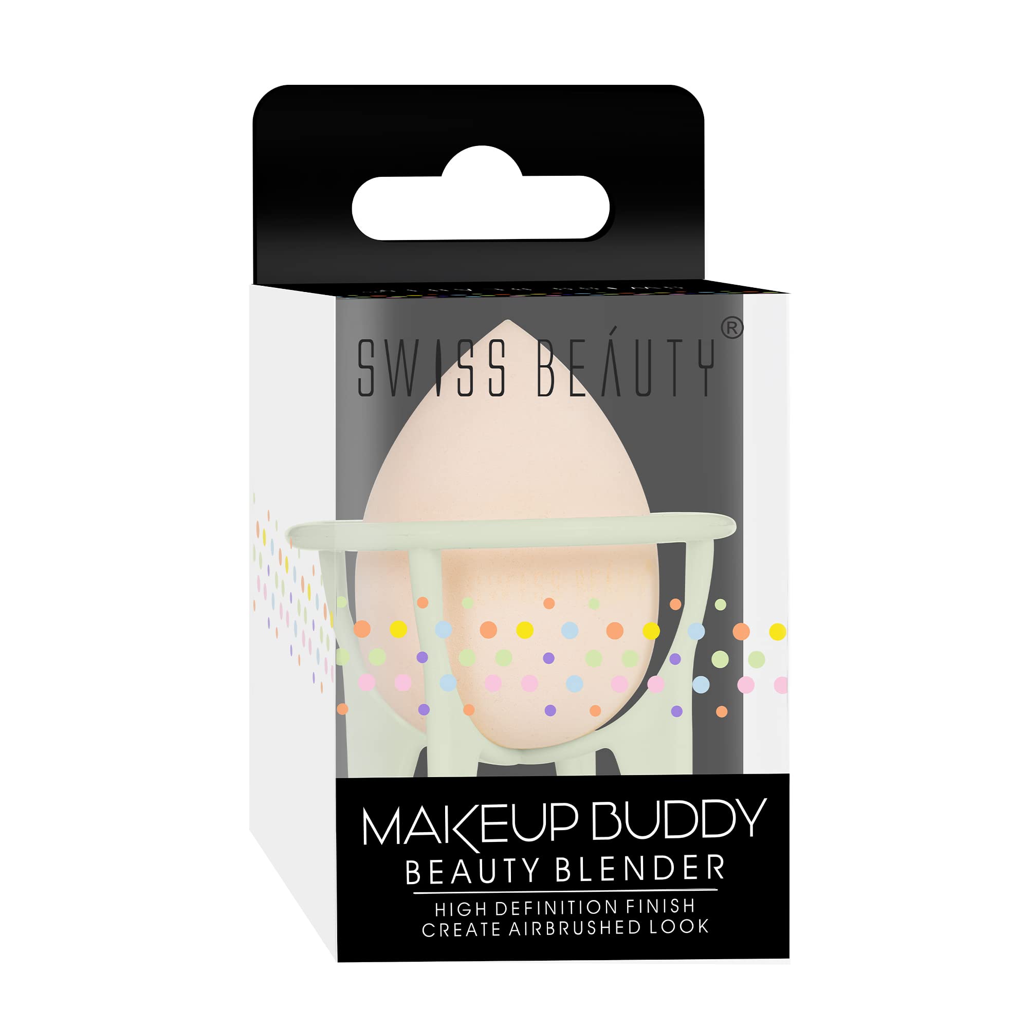 Swiss Beauty Makeup Sponge Blender for Foundation & Concealer | Reusable & Multi-Use Cosmetic Sponge | Shade 02 | Perfect for Liquid & Cream Makeup Application