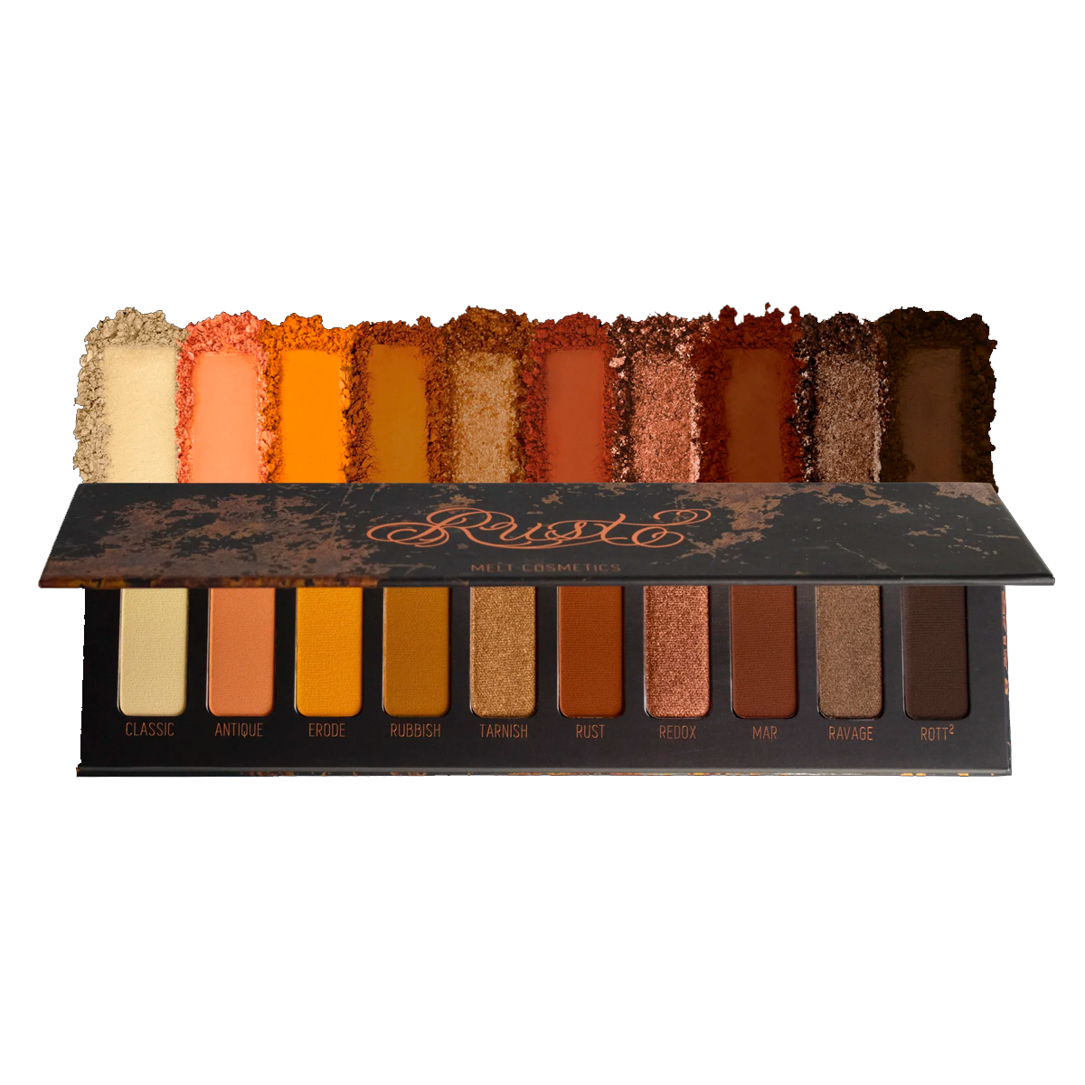 Rust Eyeshadow Palette - 12 Matte & Shimmer Shades for Fall & Winter Makeup Looks | Vegan & Cruelty-Free