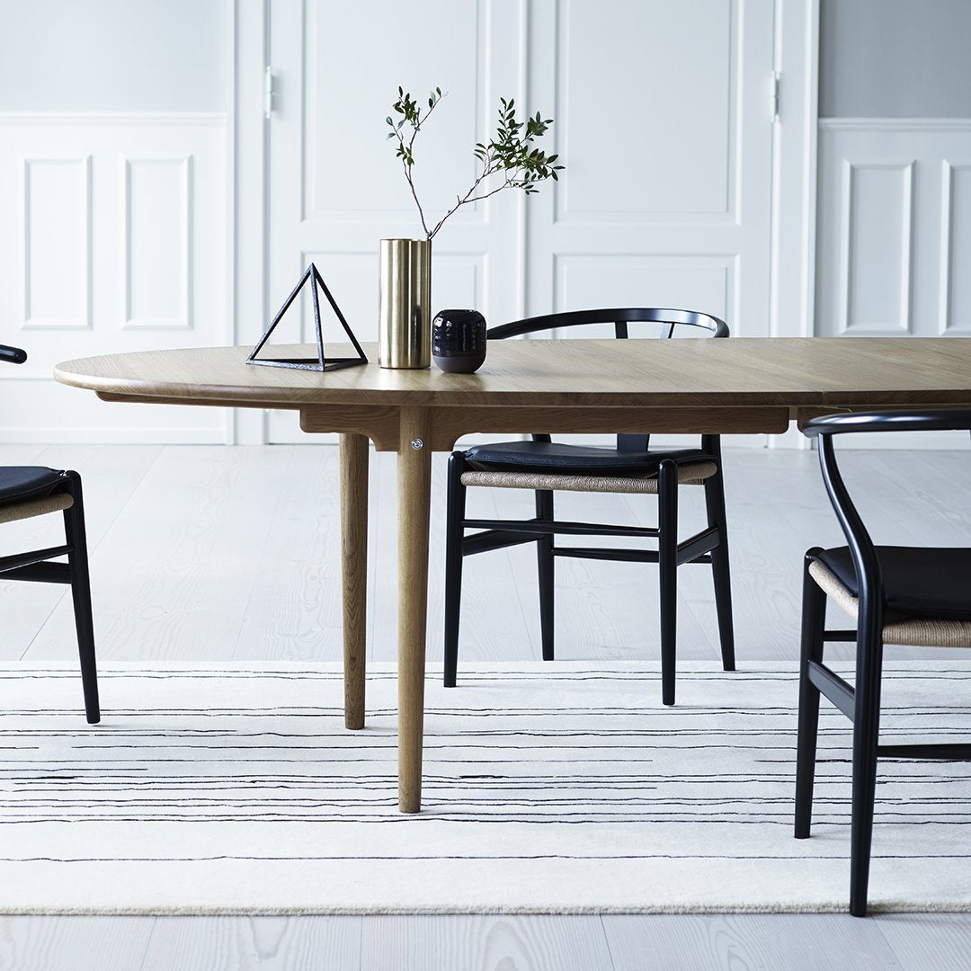 Wegner CH339 Modern Dining Table - Scandinavian Design Wooden Table for Kitchen, Dining Room & Office - Perfect for Small Spaces & Entertaining