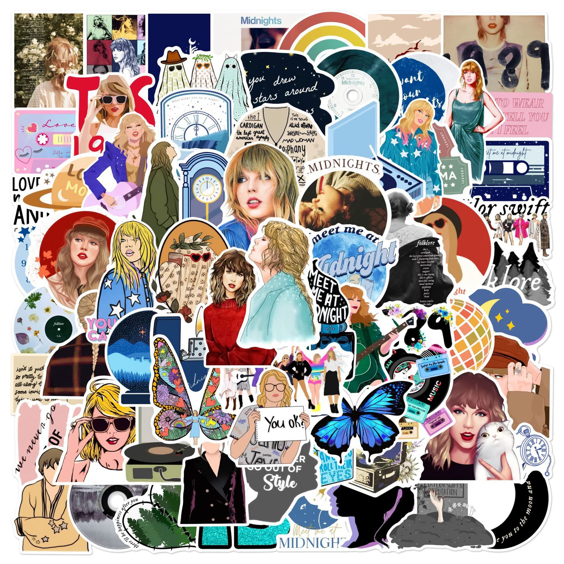 100 Pcs Waterproof Vinyl Stickers - Cute Anime Decals for Water Bottles, Laptops, Phones, Scooters, Cars & Gifts | Durable Adhesive Stickers for Kids & Adults | Perfect for DIY Crafts, School Supplies & Personalizing Belongings