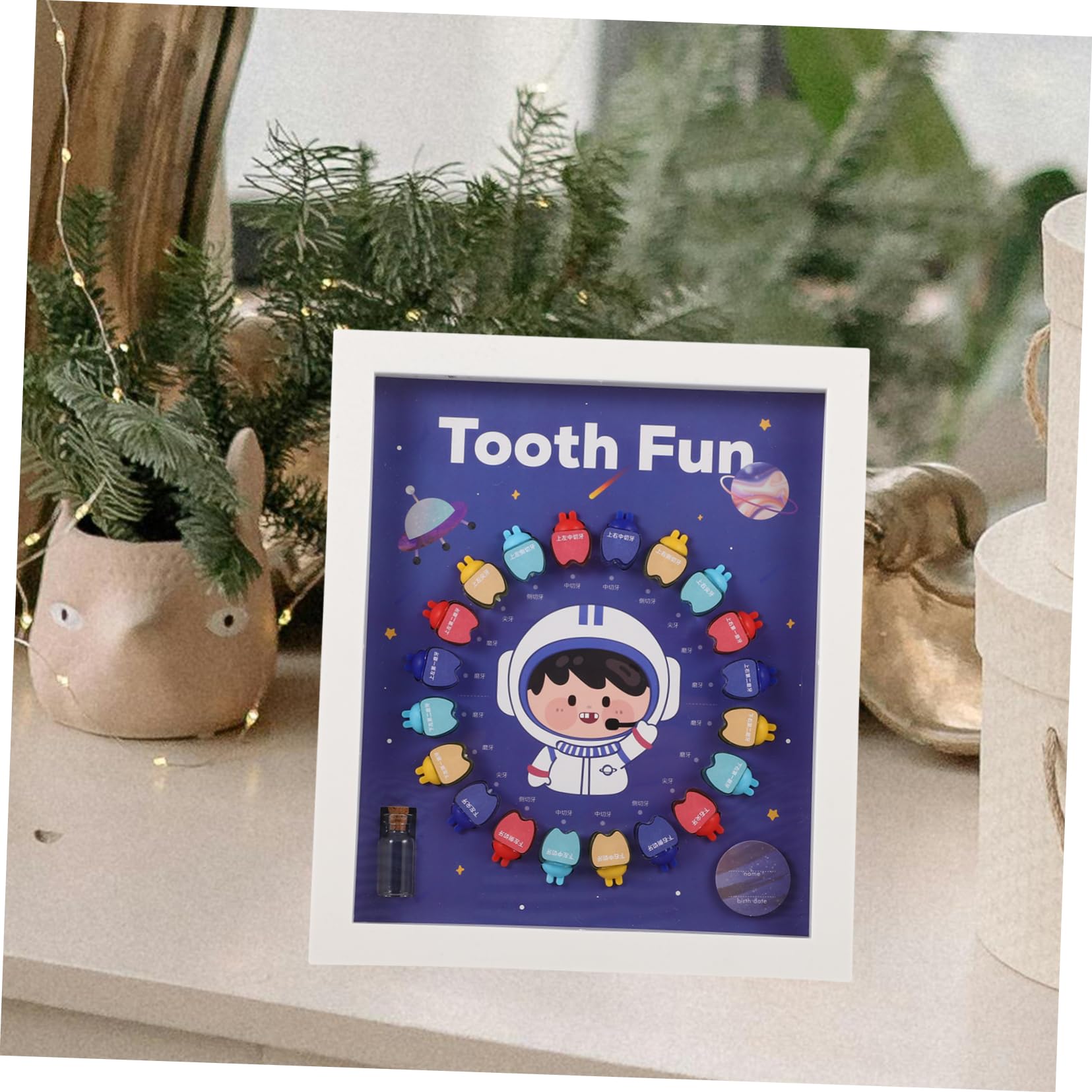 UPKOCH Kids Tooth Storage Box - First Tooth Keepsake Organizer for Baby Teeth, Plastic Tooth Holder for Children's Milestone Memories - Perfect for Baby Showers, First Tooth Loss, and Keepsake Gifting