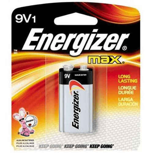Energizer 9V MAX Alkaline Battery - Long-Lasting Power for Smoke Detectors, Toys & Electronics (4-Pack) | High Performance & Leak Protection