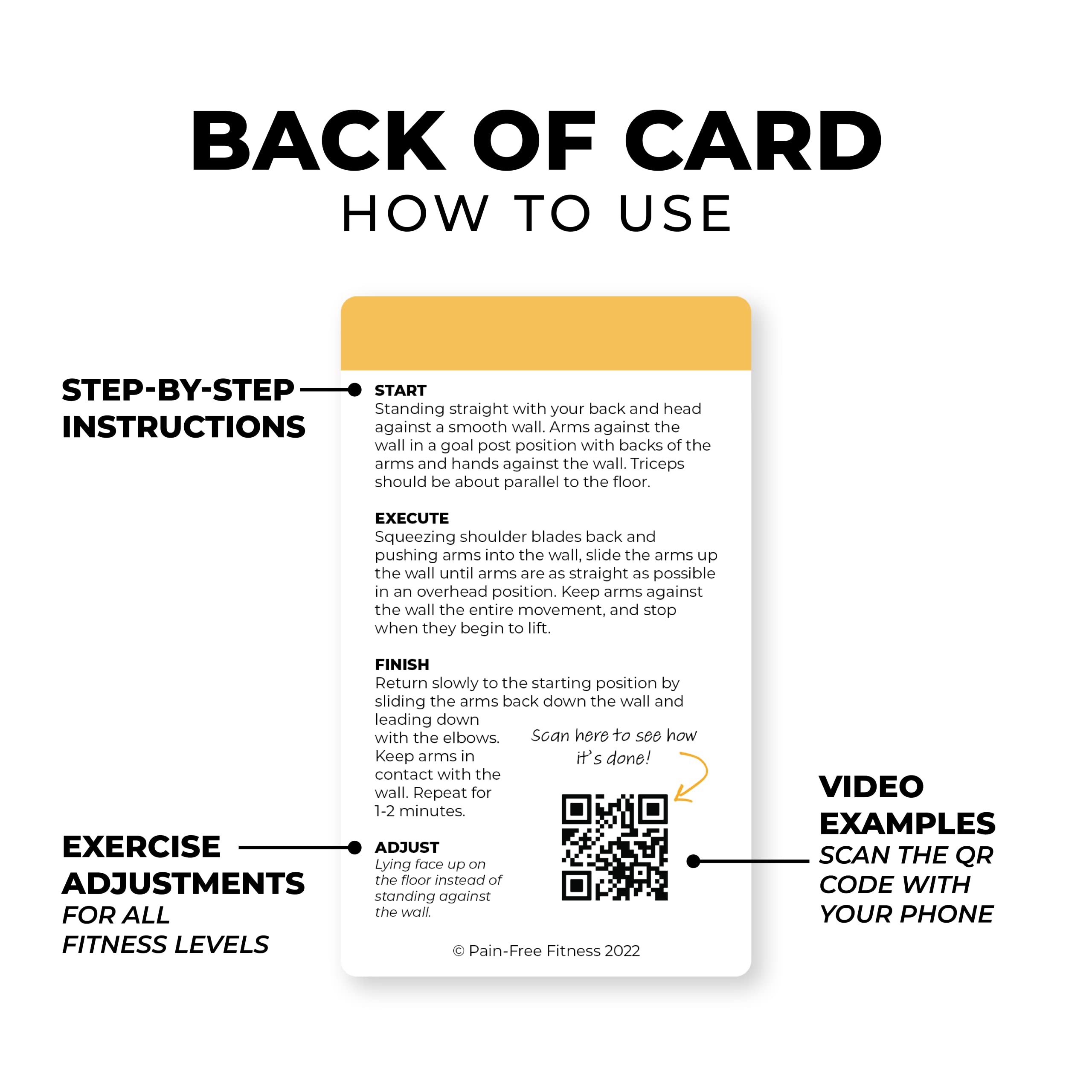 Exercise Flash Cards for Home Workouts - 50 Card Deck with Illustrated Moves for Women & Men - Perfect for Yoga, HIIT, and Strength Training