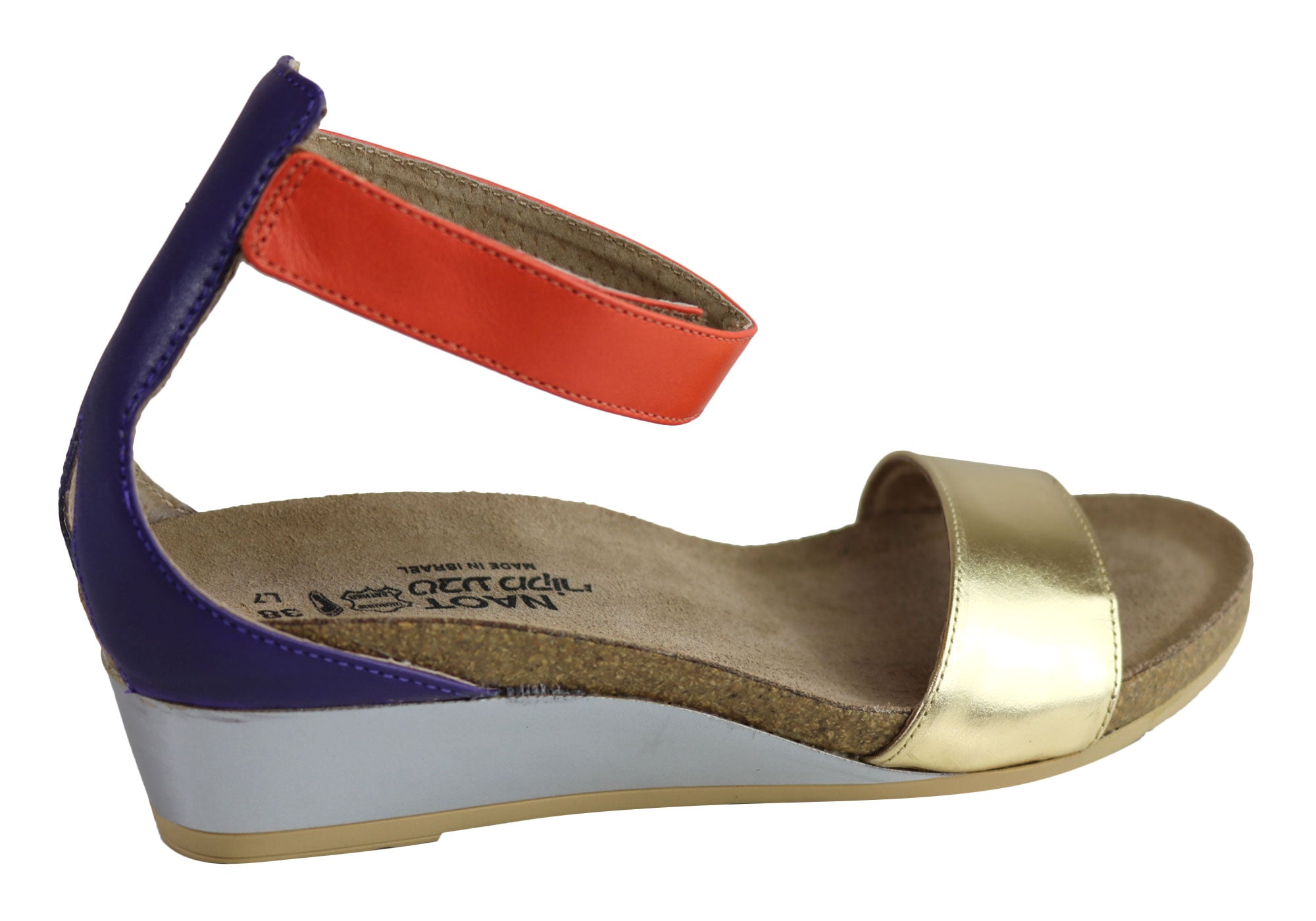Naot Pixie Women's Leather Comfortable Cushioned Wedge Sandals - Stylish & Supportive Footwear for Walking, Travel & Summer Outfits
