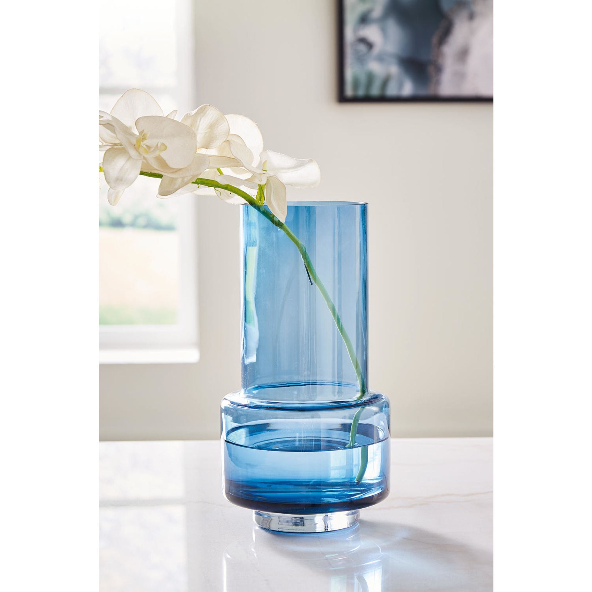 Bealen Vase 1 - Elegant Ceramic Flower Vase for Home Decor, Wedding Centerpieces & Office Desk Decorations