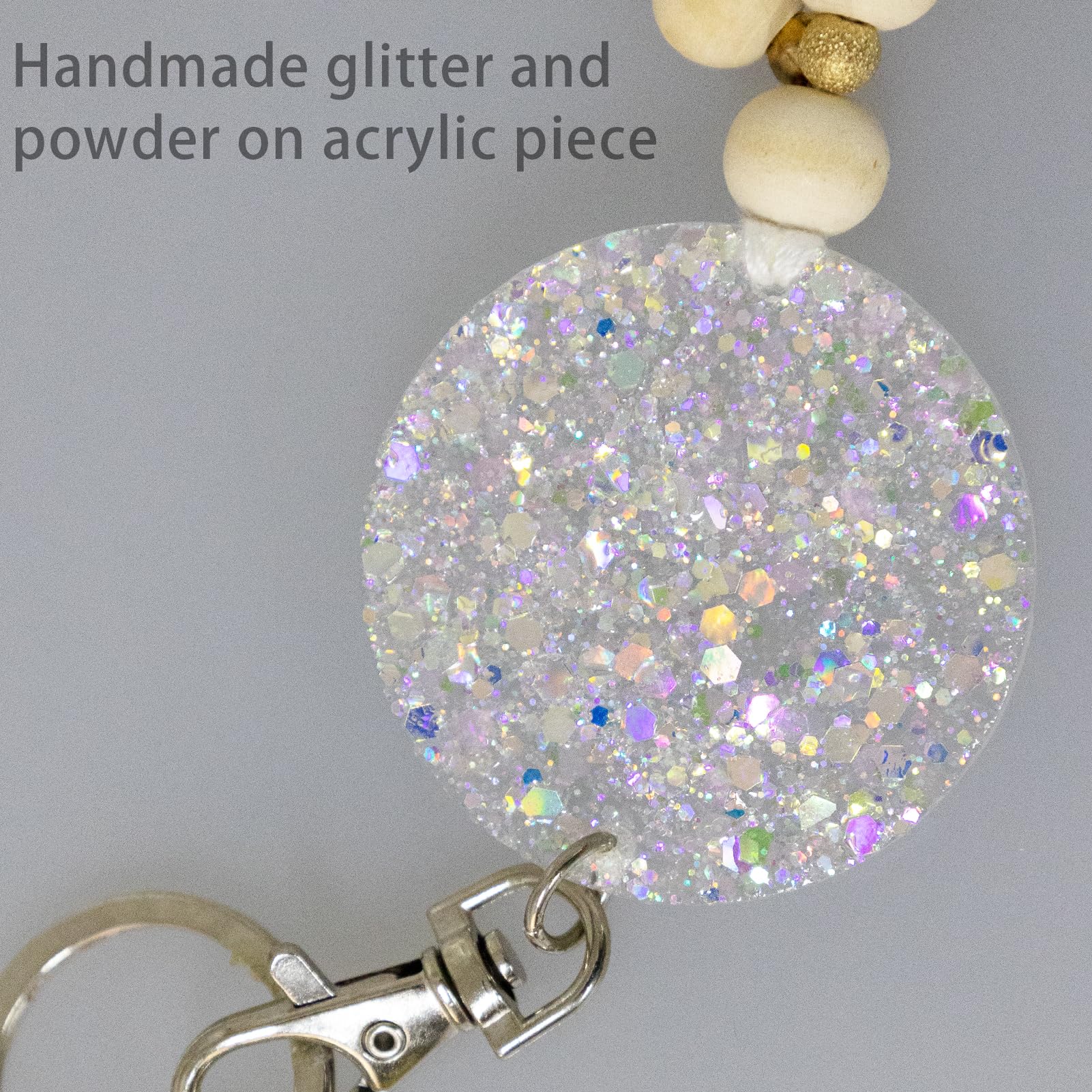 Cute Beaded Teacher Lanyards for ID Badges & Keys - USA Made for School & Office Use