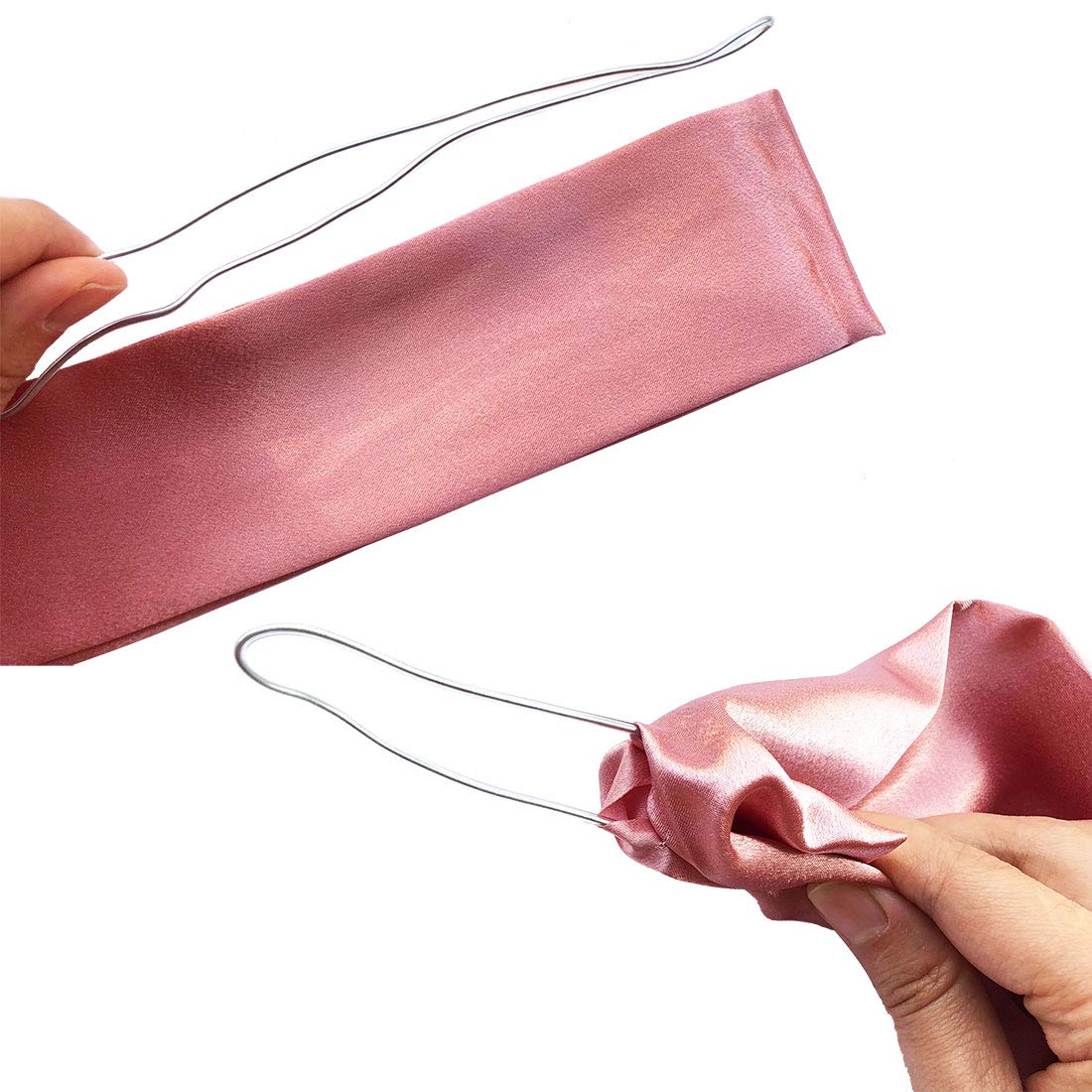 Adjustable Women's Bow Hair Scarf & Twist Headbands - Fashionable Multi-Use Turban Head Wrap for Girls & Ladies (Pink) | Perfect for Beach, Workout, Yoga & Everyday Styling