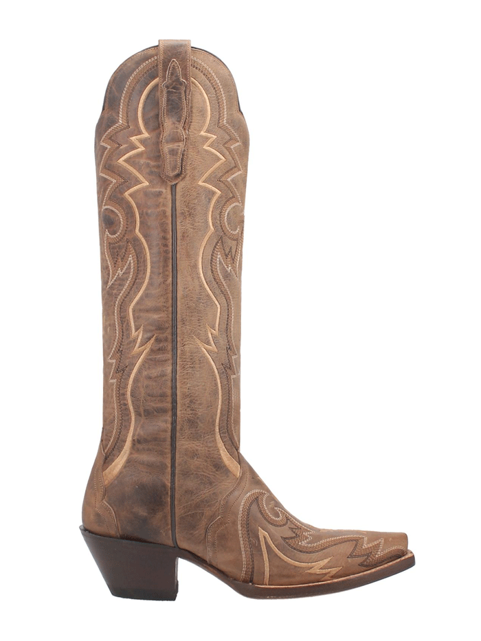 Dan Post DP4275 Women's Silvie Leather Boots - Brown Western Cowgirl Boots for Country Dancing & Casual Wear