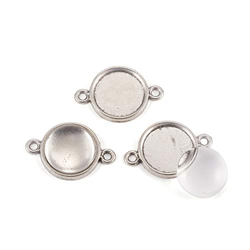 Antique Silver Link, 12mm