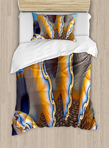 Blue and Apricot